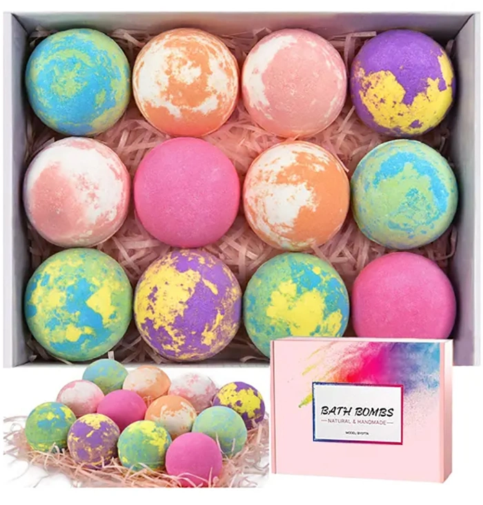 OEM Hot Sale Organic and Natural Fizz Bath Bombs SPA Bath Bombs Gift Sets with Private Label