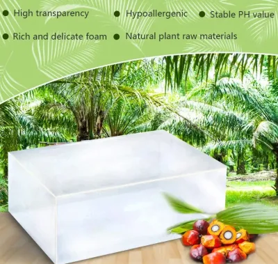 Kundenspezifische transparente Glycerin-Sabun-Seifenbasis zum Schmelzen und Gießen, Natur-Gemüse-Basis, De-Jabon-Rohstoff für die DIY-Seifenherstellung